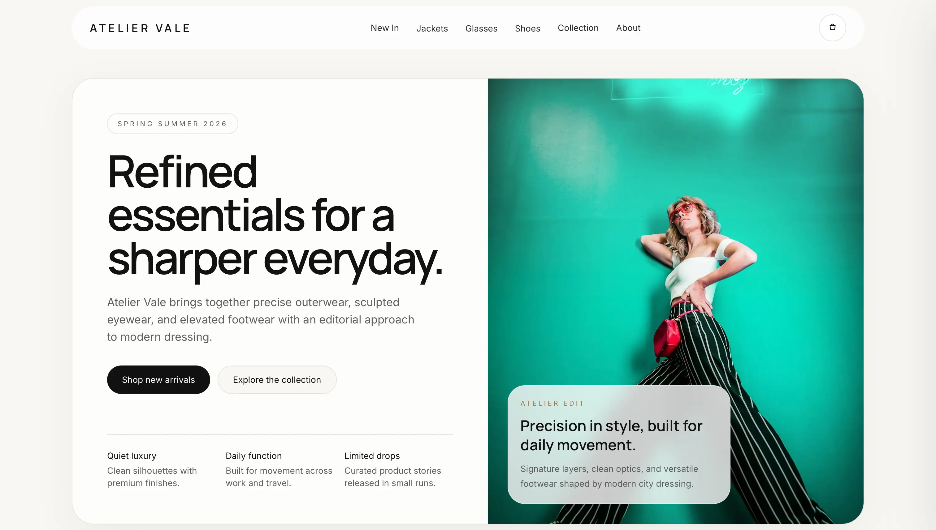 A custom headless storefront designed and built by Snaper Digital
