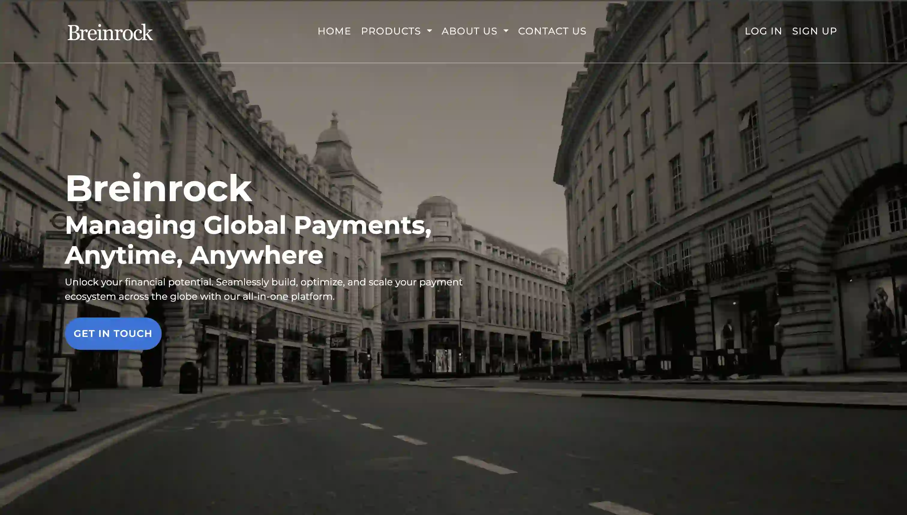 Breinrock, a website built by Snaper Digital